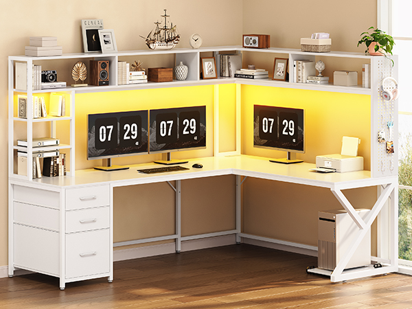 corner desk computer desk with drawers