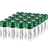 rapthor 1800mAh CR123A 3V Lithium Batteries CR123 123A CR17345 3 Volt Photo Battery (20 Pack, Non...