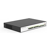 12 Port 2.5G L2 Managed Ethernet Switch, 8 x 2.5G Base-T Ports, 4 x 10G SFP+, 2.5 Gigabit Network...