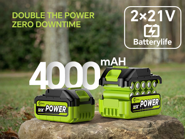 2*4000mAh Batteries