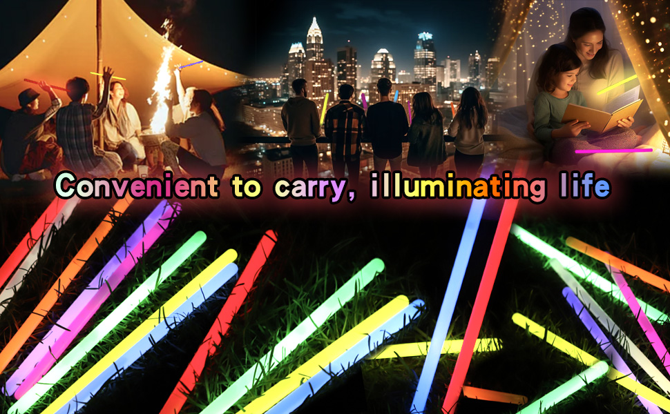 8 Colors Glow Sticks Bulk Jumbo Light Stick 1