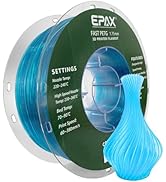 EPAX 1.75mm Glass Light Blue Fast PETG 3D Printer Filament, High Speed PETG 3D Printing Filament,...