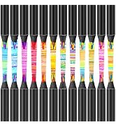 Easter Basket Stuffers for Teen Kids, 24-Pack 12-Color Rainbow Pencils, Cute School Supplies, Gif...