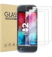 ProCase Tempered Glass Screen Protector for 2025 Nintendo Switch 2, Film Guard Rounded Edge Ultra...