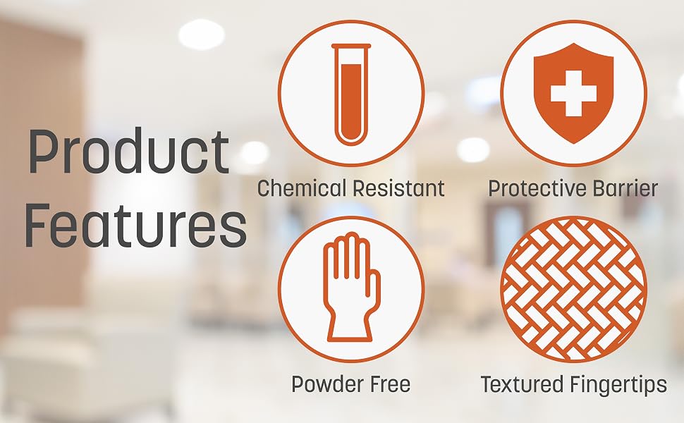 Caring Black Nitrile Gloves