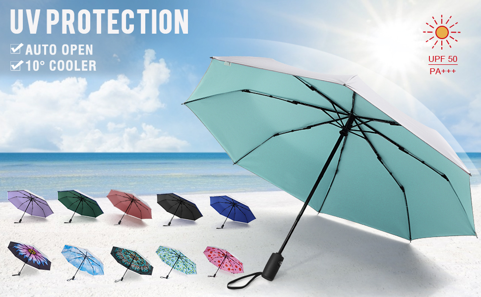 compact travel uv sun umbrella