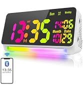 PERSUPER 120db Super Loud Alarm Clock for Heavy Sleepers, Bluetooth Connection, 15 Wake Up Sounds...