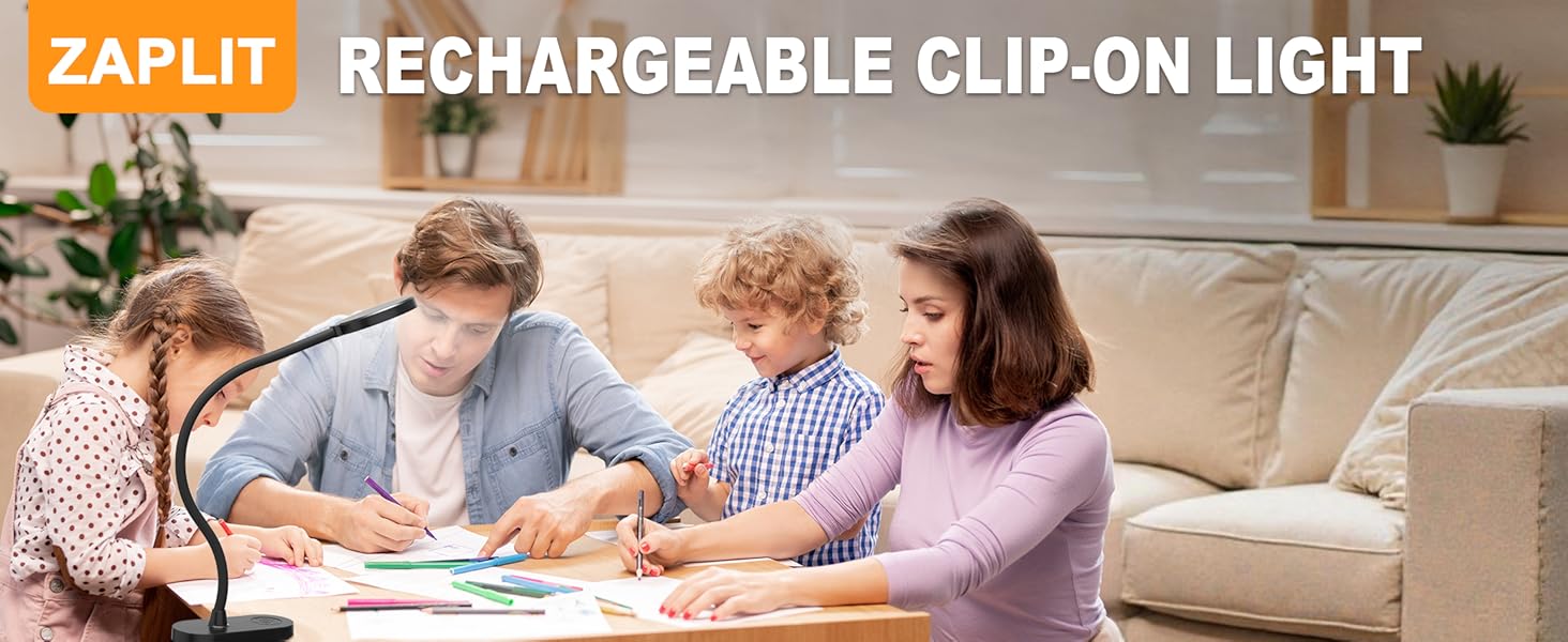 rechargeable clip on lamp