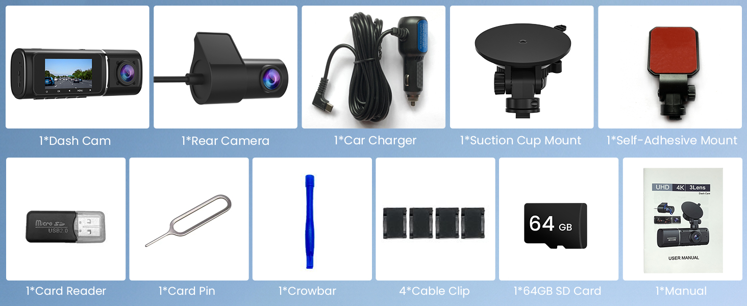 Dash Camera for Cars with 5G WiFi