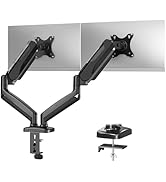 MOUNTUP Dual Monitor Stand for Desk, Monitor Arms for 2 Monitors 32 27 24 22 Inches, Height Adjus...