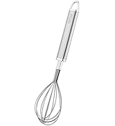 304 Stainless Steel Balloon Whisk 9.72" HIFIND Egg Beater for Kitchen Lightweight Small Whisk Dou...