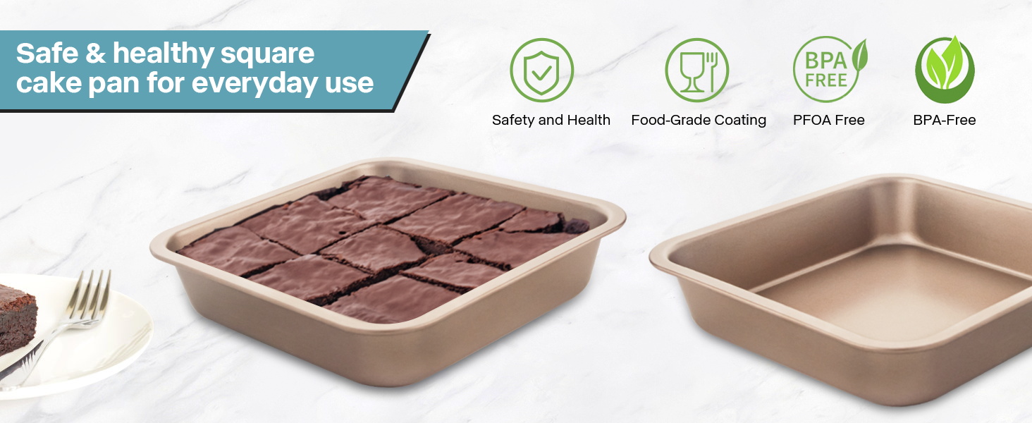 8×8 square cake pan