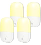 canvage LED Night Light Plug into Wall, 4 Pack Dusk to Dawn Sensor Nightlight with Retractable Pl...