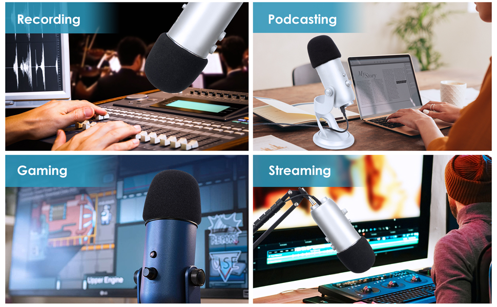 Microphone foam cover Reusable ball-type foam windscreen can be used for a long time.