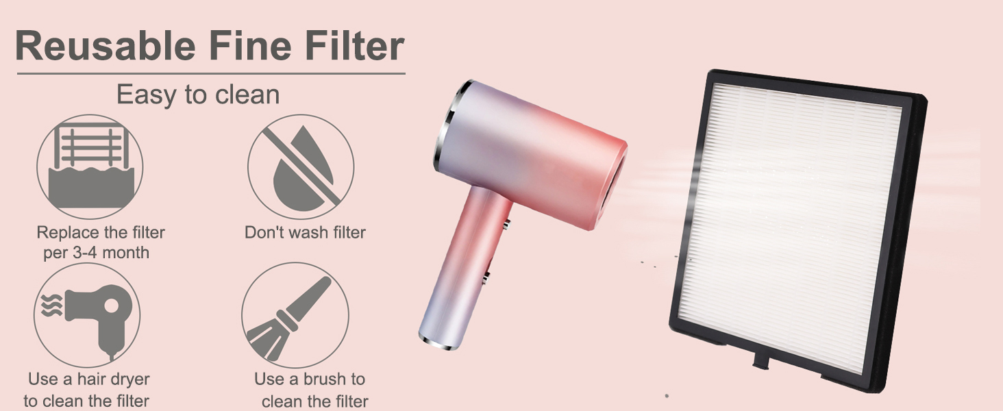 ibubu Professional Nail Dust Collector Machine 80W Pink