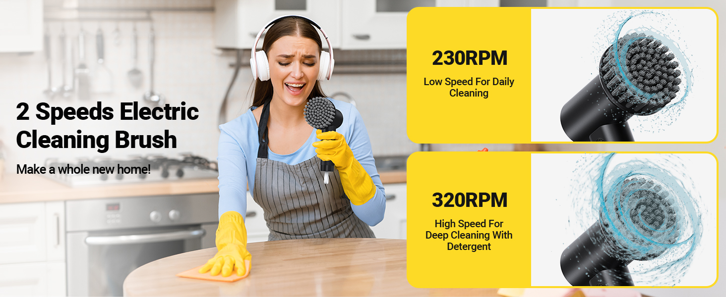 electric spin scrubber