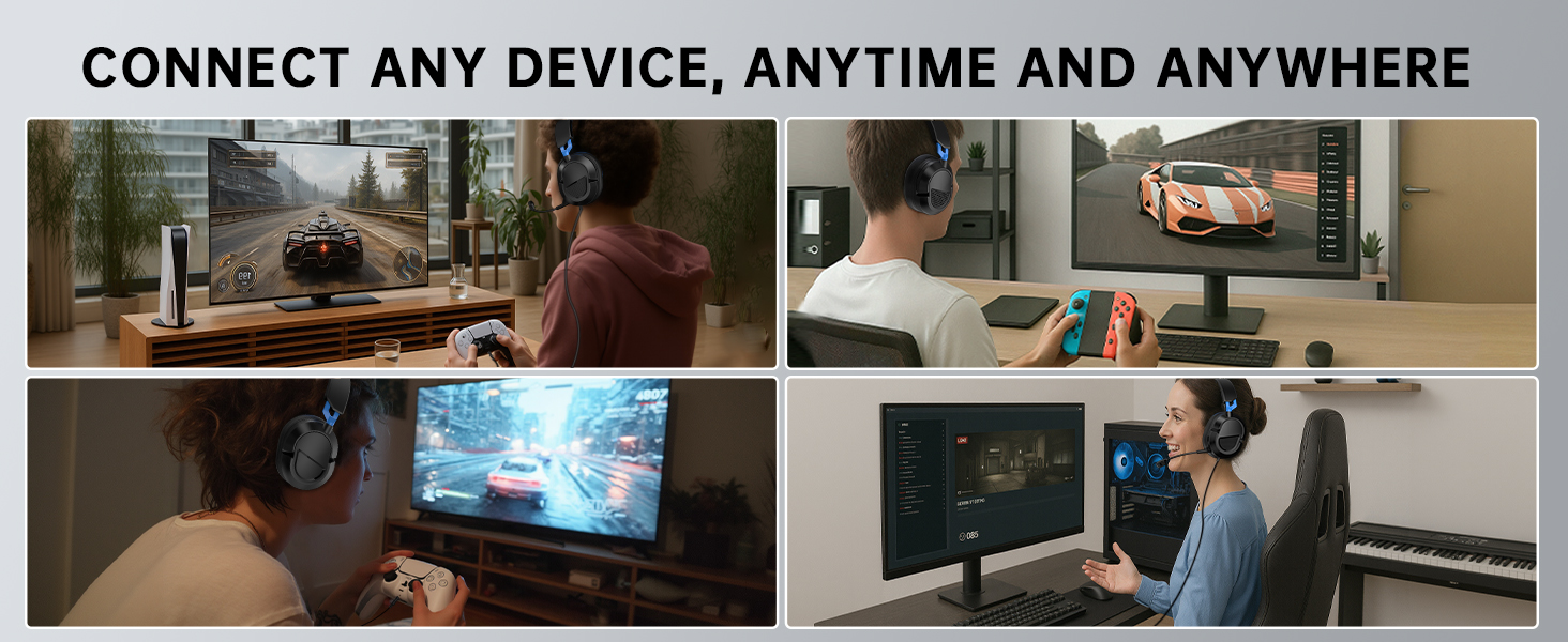 Wire gaming headset