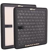 EBTMINIBOT Air Purifier Dual Filter Replacement - H13 HEPA + Activated Carbon - Compatible with Y...