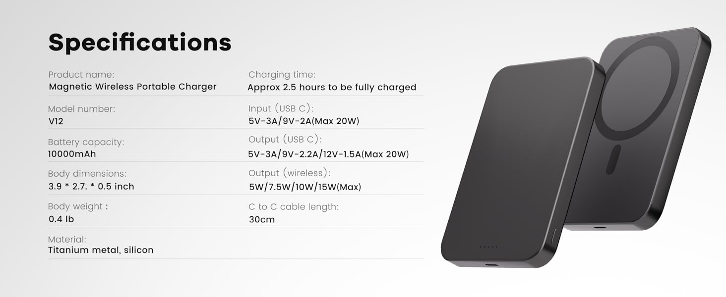 Magnetic Wireless Portable Charger