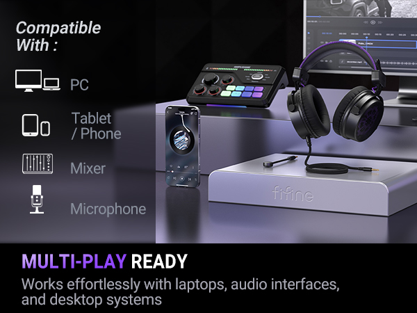 FIFINE AMPLITANK HD18 LITE Over Ear Open Back Design Headphone with wide compatibility