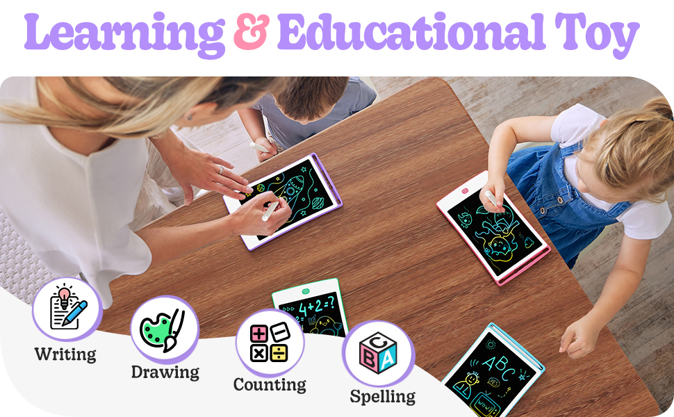 Colorful and creative doodle board drawing pad, providing endless hours of entertainment.