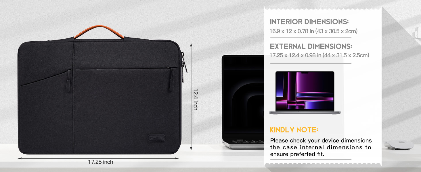 acer 17.3in laptop sleeve case