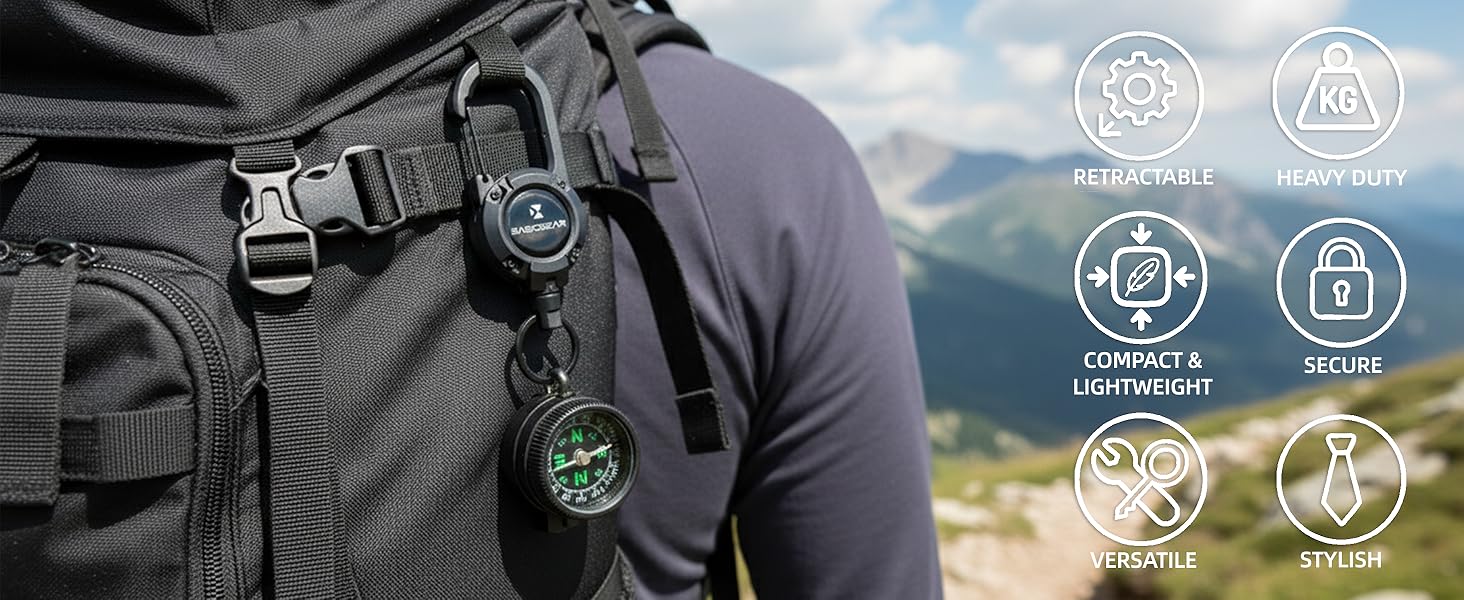 retractable, Heavy Duty, Compact &amp;amp; Lightweight, Secure, Versatile, Stylish