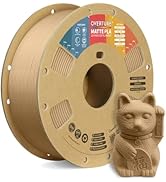 OVERTURE PLA Matte 3D Printer Filament 1.75mm, Matte PLA 1kg Cardboard Spool (2.2lbs), Dimensiona...