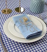 Cloth napkins blue 006