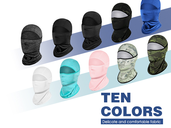 ski mask for men women black white