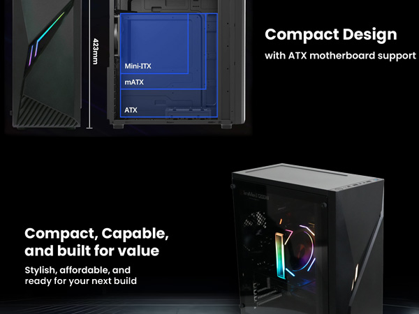 Zalman Raven ATX Mid Tower RGB Gaming PC Case