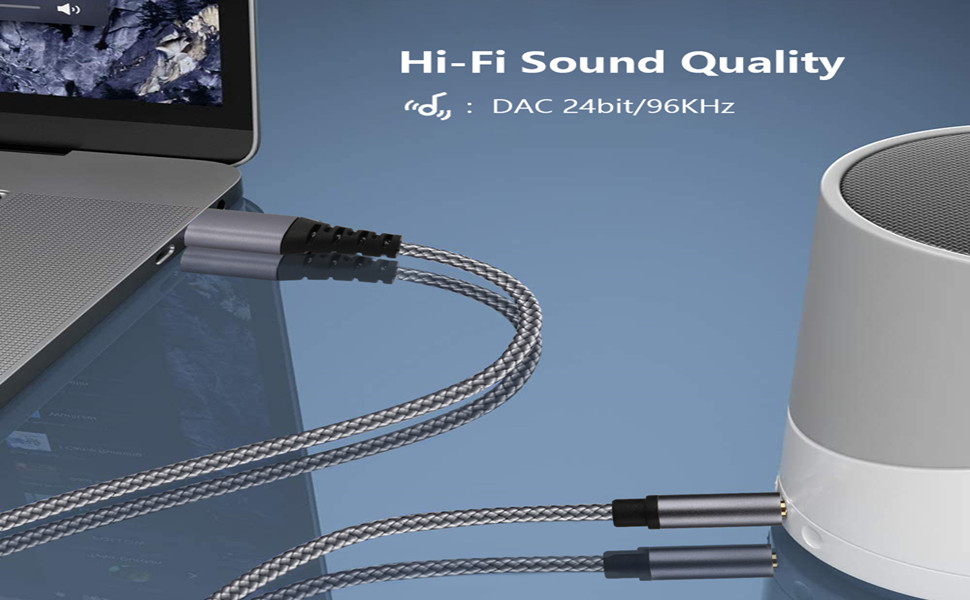 USB to 3.5mm Audio Cable