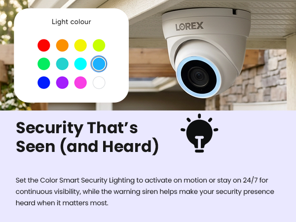 Smart Security Lighting and Siren, Security that's seen (and heard)