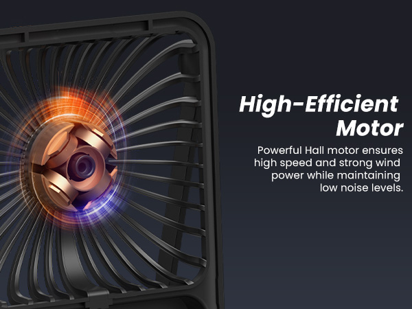 Koonie USB Desk Fan, Strong Wind Ultra Quiet Small Personal Fan