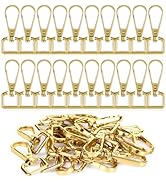 20 Pcs Metal Swivel Lobster Clasp Hooks,D Rings Purse Hardware for Bag Making,Purse Strap Hardwar...