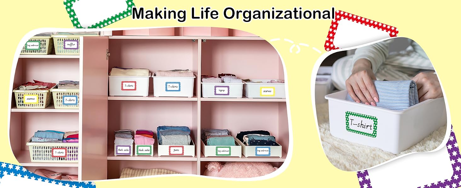 Name Labels for School Office Home