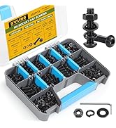 SVLING 655PCS M6 Bolt Assortment Kit, Hex Socket Button Head Screws Nuts Bolts Washer Assortment ...