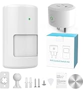 ISyncPlug Wireless Motion Sensor Plug Outlet, PIR Infrared Sensor Switch with Socket for Light wi...