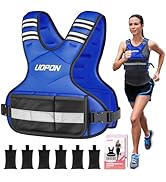 Adjustable Weighted Vest for Women, 6-12 Lbs Rucking Vest with 6 Ironsand Weights, Great Weighted...