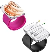 Magnetic Pincushion for Sewing 2 Pieces, Silicone Wrist Magnetic Wristband for Braiding Gel, Pin ...