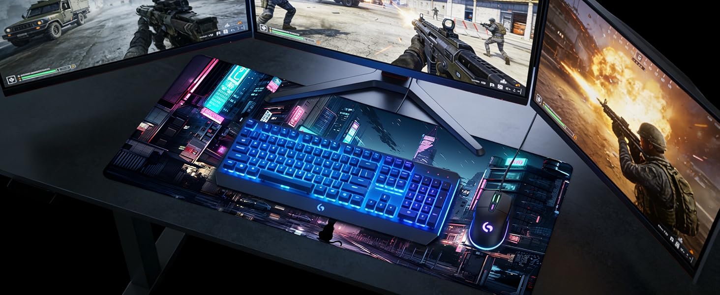 Large Gaming Mouse Pad Extended Mousepad for PC/Laptop/Office/Home Decor