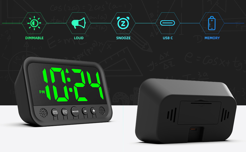 Small Digital Alarm Clock