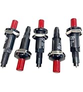 MCAMPAS 5-Pack Piezo Igniter Kit w/Mounting Nut, Universal One-Outlet Push Button for Gas Grills,...