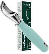 Beneno Heavy Duty Ice Cream Scoop with Comfortable Grip Long Handle, Upgraded Anti-fracture Durab...