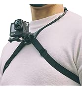 SUREWO Neck Holder Mount for Gopro,Chest Strap Mount Harness Compatible with GoPro Hero 10/9/8/7/...