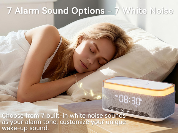 Wireless Charging Alarm Clock Speaker