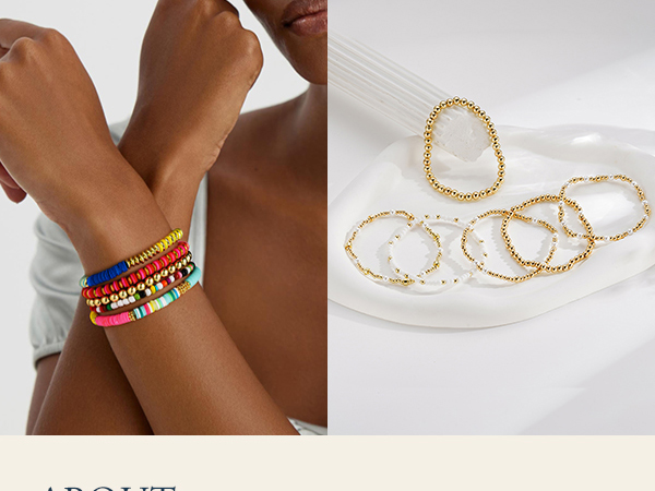 gold bead bracelets for women