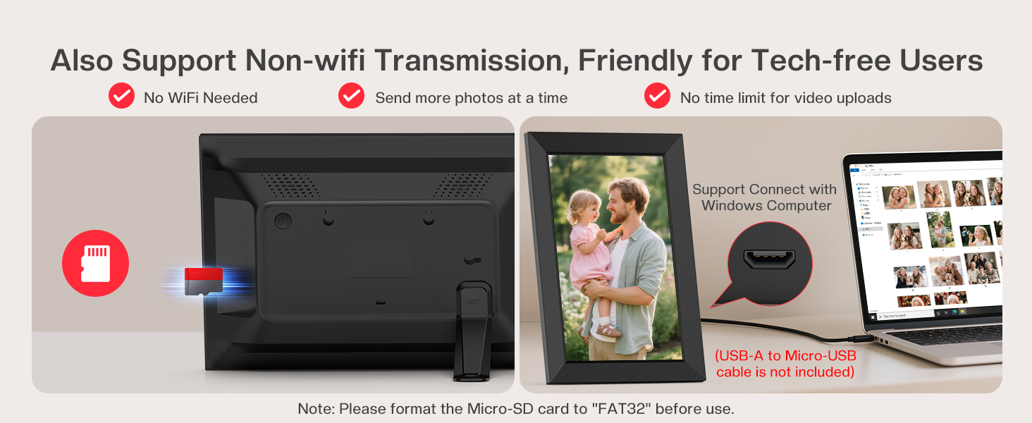 frameo digital frame wifi picture photo video share moment from phone
