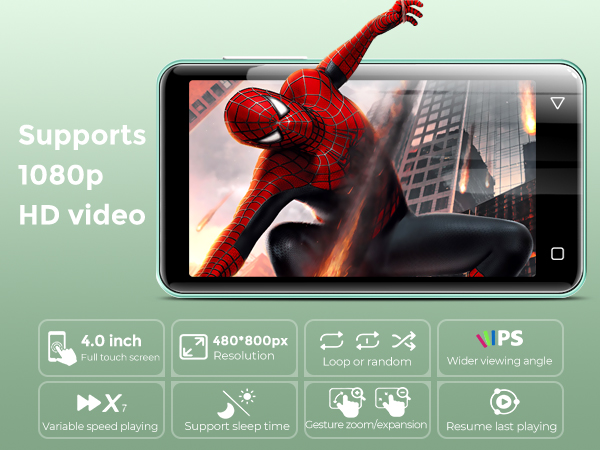 innioasis 80gb mp3 player with bluetooth and wifi