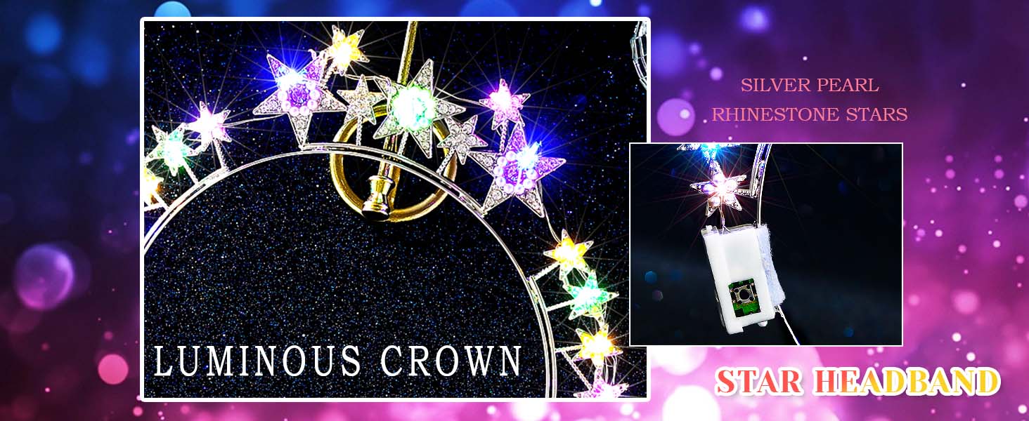 rave headband good for enhancing festival atmosphere,colored lighting making more dazzling